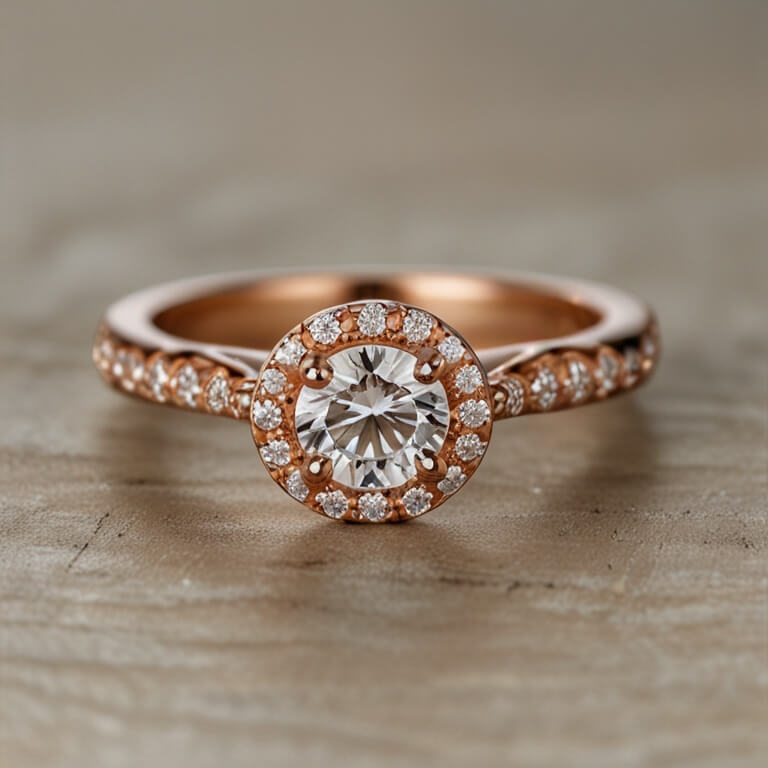 Rose Gold Engagement Ring